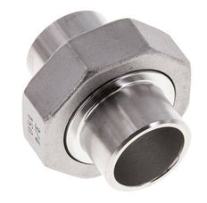 Gerader Verschraubungsstutzen 26,9mm Schweißende Edelstahl Flachdichtung PTFE 16bar (224.8psi)