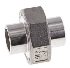 Gerader Verschraubungsstutzen 21,3mm Schweißende Edelstahl Flachdichtung PTFE 16bar (224.8psi)