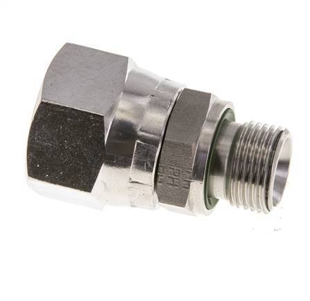 JIC Reduziernippel UNF 7/8''-14 Innengewinde x G3/8''-Außengewinde Verstellbar Edelstahl 210bar (2950.5psi)