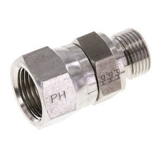 JIC Reduziernippel UNF 3/4''-16 Innengewinde x G3/8'' Außengewinde Einstellbar Edelstahl 275bar (3863.75psi)