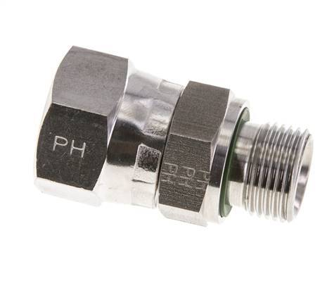 JIC Reducing Nipple UNF 3/4''-16 Female x G3/8'' Male Adjustable Stainless Steel 275bar (3863.75psi)