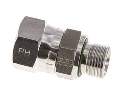 JIC Reducing Nipple UNF 3/4''-16 Female x G3/8'' Male Adjustable Stainless Steel 275bar (3863.75psi)