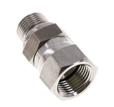 JIC Reduziernippel UNF 3/4''-16 Innengewinde x G3/8'' Außengewinde Einstellbar Edelstahl 275bar (3863.75psi)
