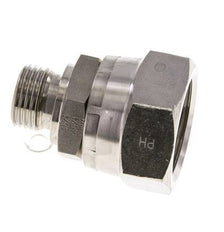 JIC Reduziernippel UN 1-5/16''-12 Innengewinde x G1/2''-Außengewinde einstellbar Edelstahl 170bar (2388.5psi)