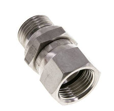JIC Reduziernippel UNF 7/8''-14 Innengewinde x G1/2''-Außengewinde Einstellbar Edelstahl 210bar (2950.5psi)