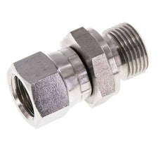JIC Reduziernippel UNF 9/16''-18 Innengewinde x G3/8''-Außengewinde Verstellbar Edelstahl 275bar (3863.75psi)
