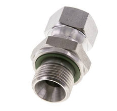 JIC Reduziernippel UNF 9/16''-18 Innengewinde x G3/8''-Außengewinde Verstellbar Edelstahl 275bar (3863.75psi)