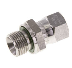 JIC Reduziernippel UNF 9/16''-18 Innengewinde x G3/8''-Außengewinde Verstellbar Edelstahl 275bar (3863.75psi)