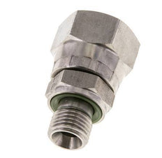 JIC Reduziernippel UNF 3/4''-16 Innengewinde x G1/4'' Außengewinde Einstellbar Edelstahl 275bar (3863.75psi)