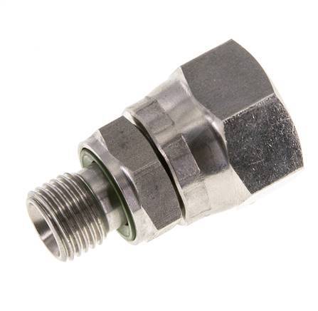 JIC Reduziernippel UNF 3/4''-16 Innengewinde x G1/4'' Außengewinde Einstellbar Edelstahl 275bar (3863.75psi)
