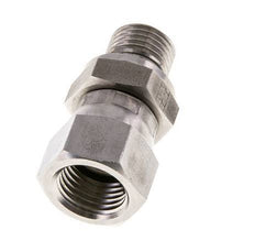 JIC Reduziernippel UNF 9/16''-18 Innengewinde x G1/4''-Außengewinde Einstellbar Edelstahl 275bar (3863.75psi)