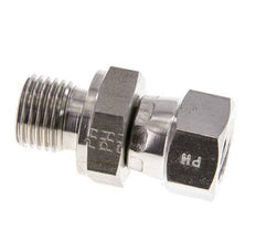 JIC Reduziernippel UNF 7/16''-20 Innengewinde x G1/4'' Außengewinde Einstellbar Edelstahl 310bar (4355.5psi)