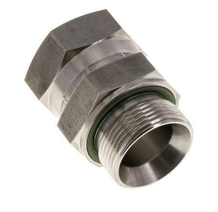JIC Reduziernippel UN 1-5/8''-12 Innengewinde x G1 1/4''-Außengewinde Verstellbar Edelstahl 140bar (1967.0psi)