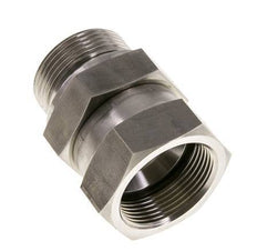 JIC Reduziernippel UN 1-5/8''-12 Innengewinde x G1 1/4''-Außengewinde Verstellbar Edelstahl 140bar (1967.0psi)