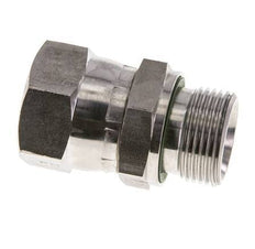 JIC-Reduziernippel UN 1-1/16''-12 Innengewinde x G3/4''-Außengewinde einstellbar Edelstahl 210bar (2950.5psi)