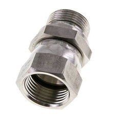 JIC-Reduziernippel UN 1-1/16''-12 Innengewinde x G3/4''-Außengewinde einstellbar Edelstahl 210bar (2950.5psi)