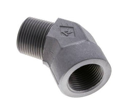 45° abgewinkeltes Fitting 1'' NPT Außengewinde x Innengewinde Stahl 140bar (1967.0psi)