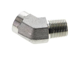 45° abgewinkeltes Anschlussstück 1/2'' NPT Außengewinde x Innengewinde Stahl 210bar (2950.5psi)