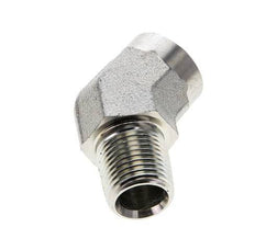 45° abgewinkeltes Anschlussstück 1/2'' NPT Außengewinde x Innengewinde Stahl 210bar (2950.5psi)