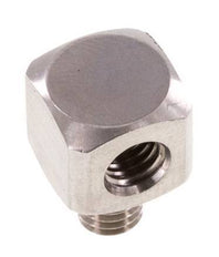 90 Grad abgewinkeltes Fitting M5 Außengewinde x Innengewinde Edelstahl 16bar (224.8psi)
