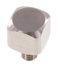 90 Grad abgewinkeltes Fitting M5 Außengewinde x Innengewinde Edelstahl 16bar (224.8psi)