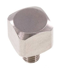 90 Grad abgewinkeltes Fitting M5 Außengewinde x Innengewinde Edelstahl 16bar (224.8psi)