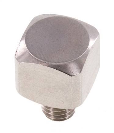 90 Grad abgewinkeltes Fitting M5 Außengewinde x Innengewinde Edelstahl 16bar (224.8psi)