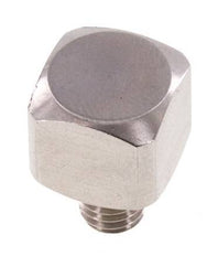 90 Grad abgewinkeltes Fitting M5 Außengewinde x Innengewinde Edelstahl 16bar (224.8psi)