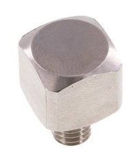 90 Grad abgewinkeltes Fitting M5 Außengewinde x Innengewinde Edelstahl 16bar (224.8psi)