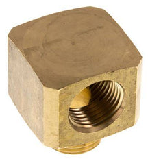 90 Grad abgewinkeltes Fitting G1/2'' Außengewinde x Innengewinde Messing 16bar (224.8psi)