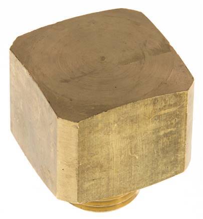 90 Grad abgewinkeltes Fitting G1/2'' Außengewinde x Innengewinde Messing 16bar (224.8psi)