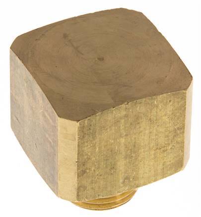 90 Grad abgewinkeltes Fitting G1/2'' Außengewinde x Innengewinde Messing 16bar (224.8psi)