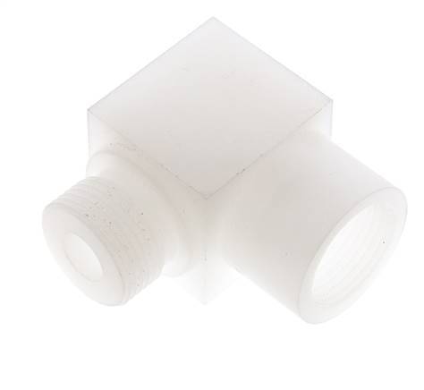 90 Grad abgewinkeltes Fitting G3/4'' Außengewinde x Innengewinde PVDF 10bar (140,5psi) FDA