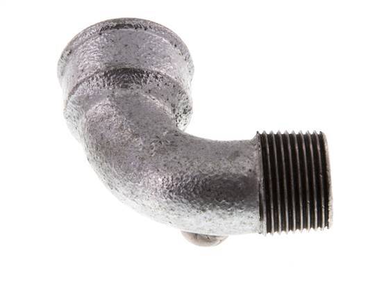 90 Grad abgewinkeltes Fitting G3/4'' Außengewinde x Innengewinde PVDF 10bar (140,5psi) FDA