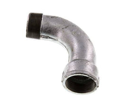 90 Grad abgewinkeltes Fitting 1 1/2'' Außengewinde R x Innengewinde Rp lang Gusseisen 25bar (351.25psi)