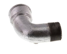 90 Grad abgewinkeltes Fitting 1 1/4'' Außengewinde R x Innengewinde Rp kurz Gusseisen 25bar (351.25psi)