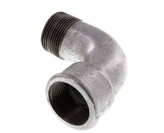 90 Grad abgewinkeltes Fitting 1 1/4'' Außengewinde R x Innengewinde Rp kurz Gusseisen 25bar (351.25psi)