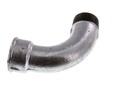 90 Grad abgewinkeltes Fitting 2'' Außengewinde R x Innengewinde Rp lang Gusseisen 25bar (351.25psi)