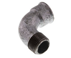 90 Grad abgewinkeltes Fitting 1'' Außengewinde R x Innengewinde Rp kurz Gusseisen 25bar (351.25psi)