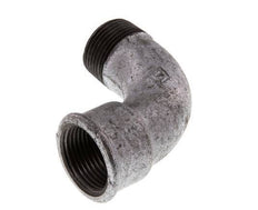 90 Grad abgewinkeltes Fitting 1'' Außengewinde R x Innengewinde Rp kurz Gusseisen 25bar (351.25psi)