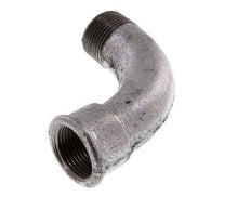 90 Grad abgewinkeltes Fitting 1'' Außengewinde R x Innengewinde Rp lang Gusseisen 25bar (351.25psi)