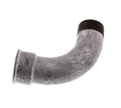 90deg Angled Fitting 1 1/4'' Male R x Female Rp Long Cast Iron 25bar (351.25psi)