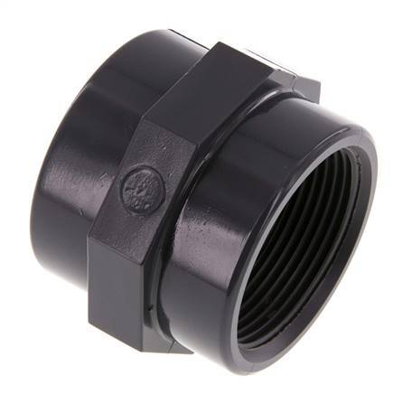 Muffe Rp1 1/2'' Innengewinde PVC-U 16bar (224.8psi) EN 1452-3 [2 Stück]