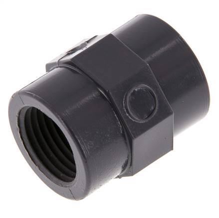 Socket Rp1/2'' Female PVC-U 16bar (224.8psi) EN 1452-3 [5 Pieces]