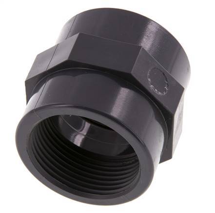 Socket Rp1 1/4'' Female PVC-U 16bar (224.8psi) EN 1452-3 [2 Pieces]
