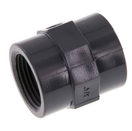 Socket Rp3/4'' Female PVC-U 16bar (224.8psi) EN 1452-3 [2 Pieces]