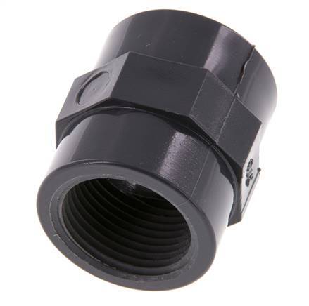 Socket Rp3/4'' Female PVC-U 16bar (224.8psi) EN 1452-3 [2 Pieces]