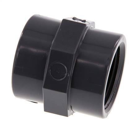 Socket Rp1'' Female PVC-U 16bar (224.8psi) EN 1452-3 [2 Pieces]