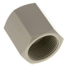 Muffe G1 1/4'' Innengewinde Polypropylen (pp) 10bar (140,5psi) FDA 50mm Sechskant