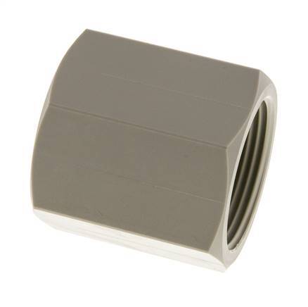 Muffe G1 1/4'' Innengewinde Polypropylen (pp) 10bar (140,5psi) FDA 50mm Sechskant